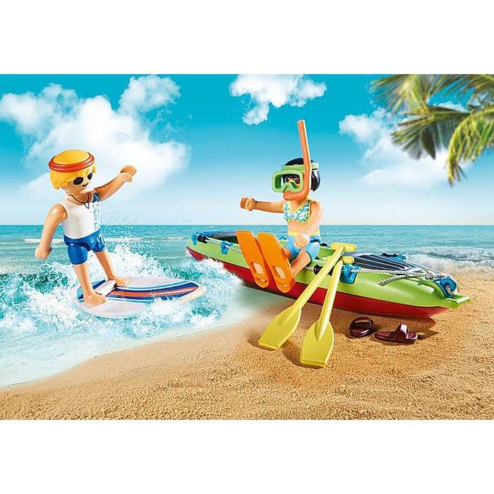 Playmobil-Family Fun - Beach Car With Canoe-70436-Legacy Toys