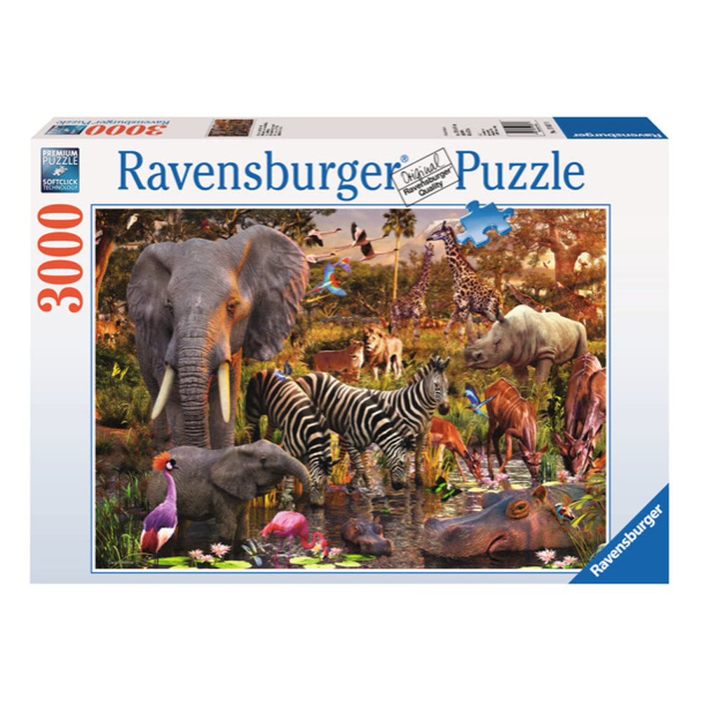 Ravensburger-African Animal World - 3000 Piece Puzzle-17037-Legacy Toys