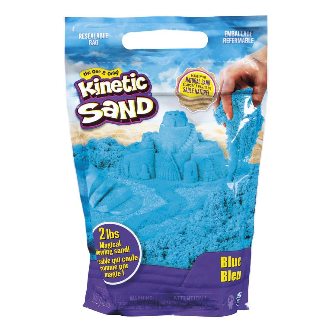 Spin Master-Kinetic Sand 2 lb Color Bag-20107736-Blue-Legacy Toys