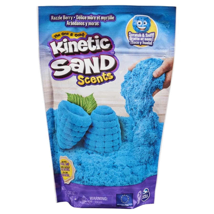 Spin Master-Kinetic Sand 8 oz Scented Sand Assortment-12081-Razzle Berry-Legacy Toys