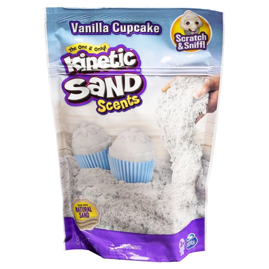 Spin Master-Kinetic Sand 8 oz Scented Sand Assortment-12084-Vanilla Cupcake-Legacy Toys