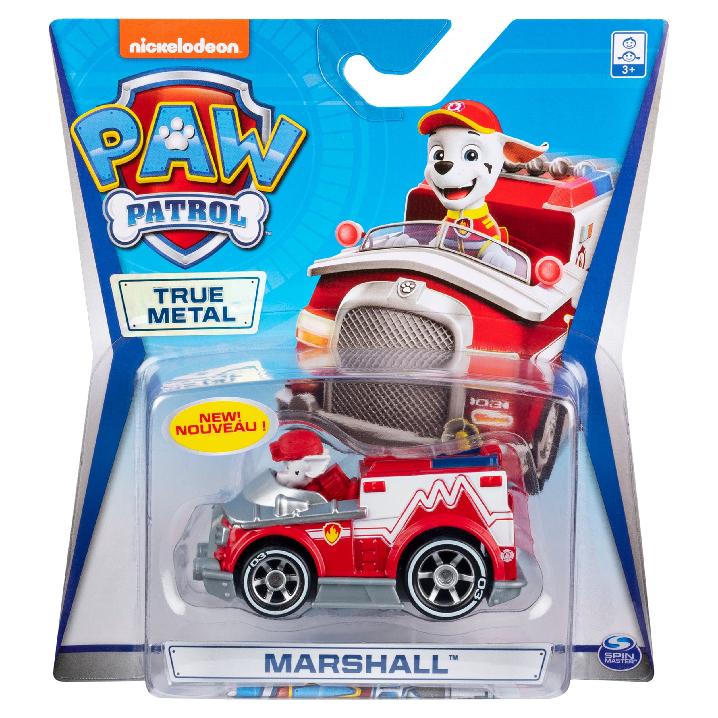  Paw Patrol, True Metal Total City Rescue Movie Track Set with  Exclusive Marshall Vehicle, 1:55 Scale, Kids Toys for Ages 3 and up : Toys  & Games