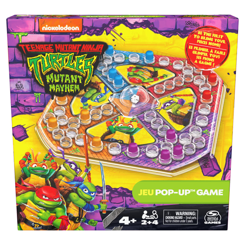 Spin Master-Teenage Mutant Ninja Turtles Mutant Mayhem Pop-Up Game-20145420-Legacy Toys
