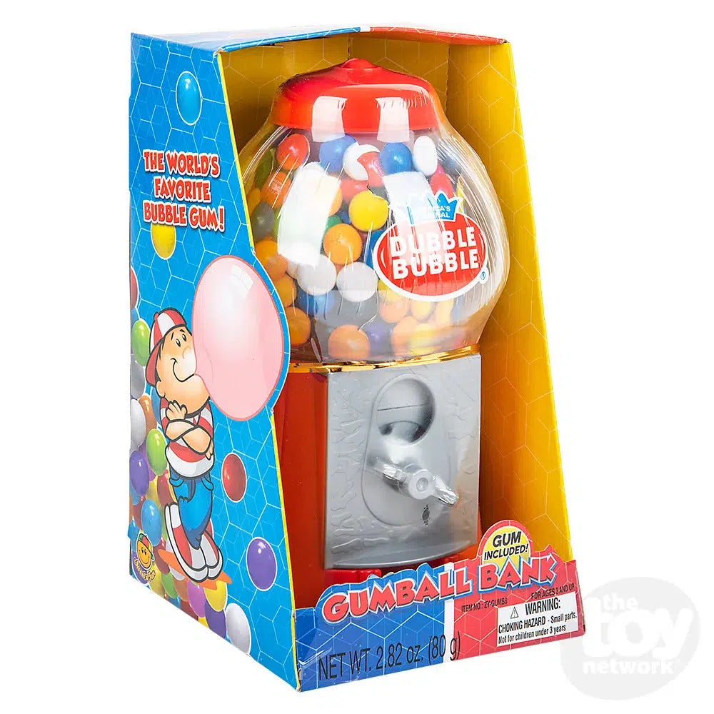 Spiral Fun 10-Inch Gumball Machine with Gumballs: Red and Pink