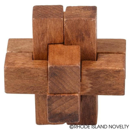 The Toy Network-1.75" Wooden Brainteaser-GA-WOOB2-Single-Legacy Toys