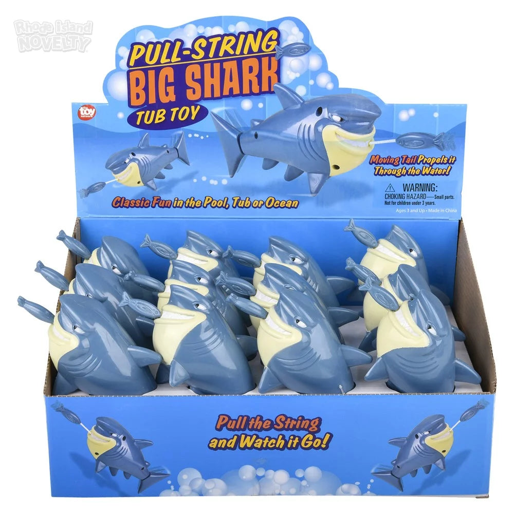 6.5 Pull-String Shark Bath Toy