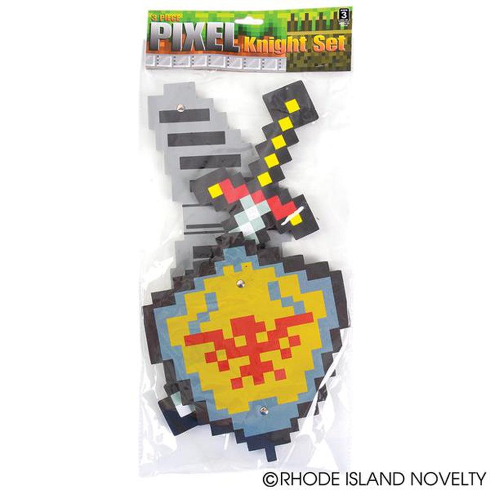 The Toy Network-Foam Pixel Knight 3 Piece Set--Legacy Toys