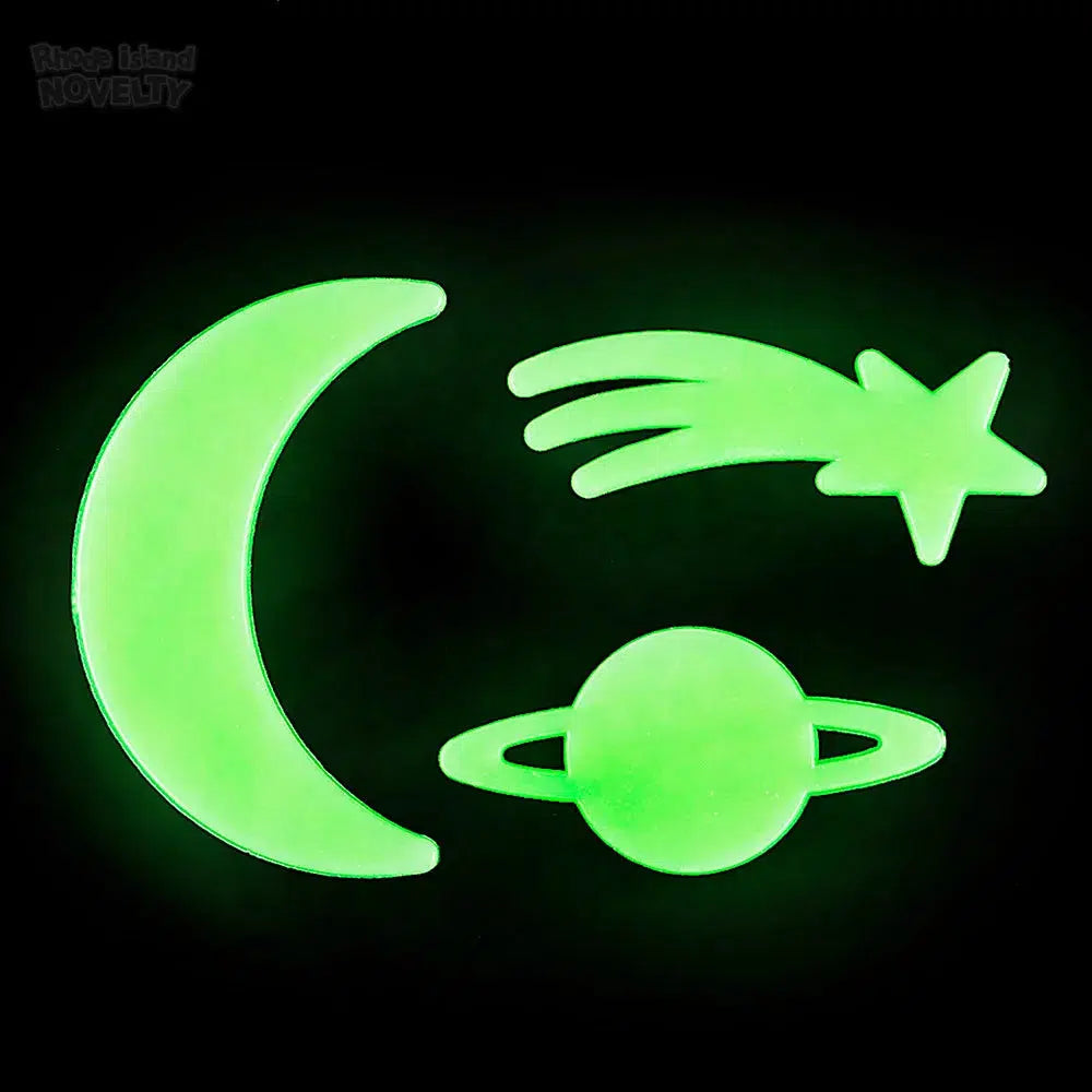 The Toy Network-Glow In The Dark Star And Moon Stick-Ons-ST-GLSTM-Legacy Toys