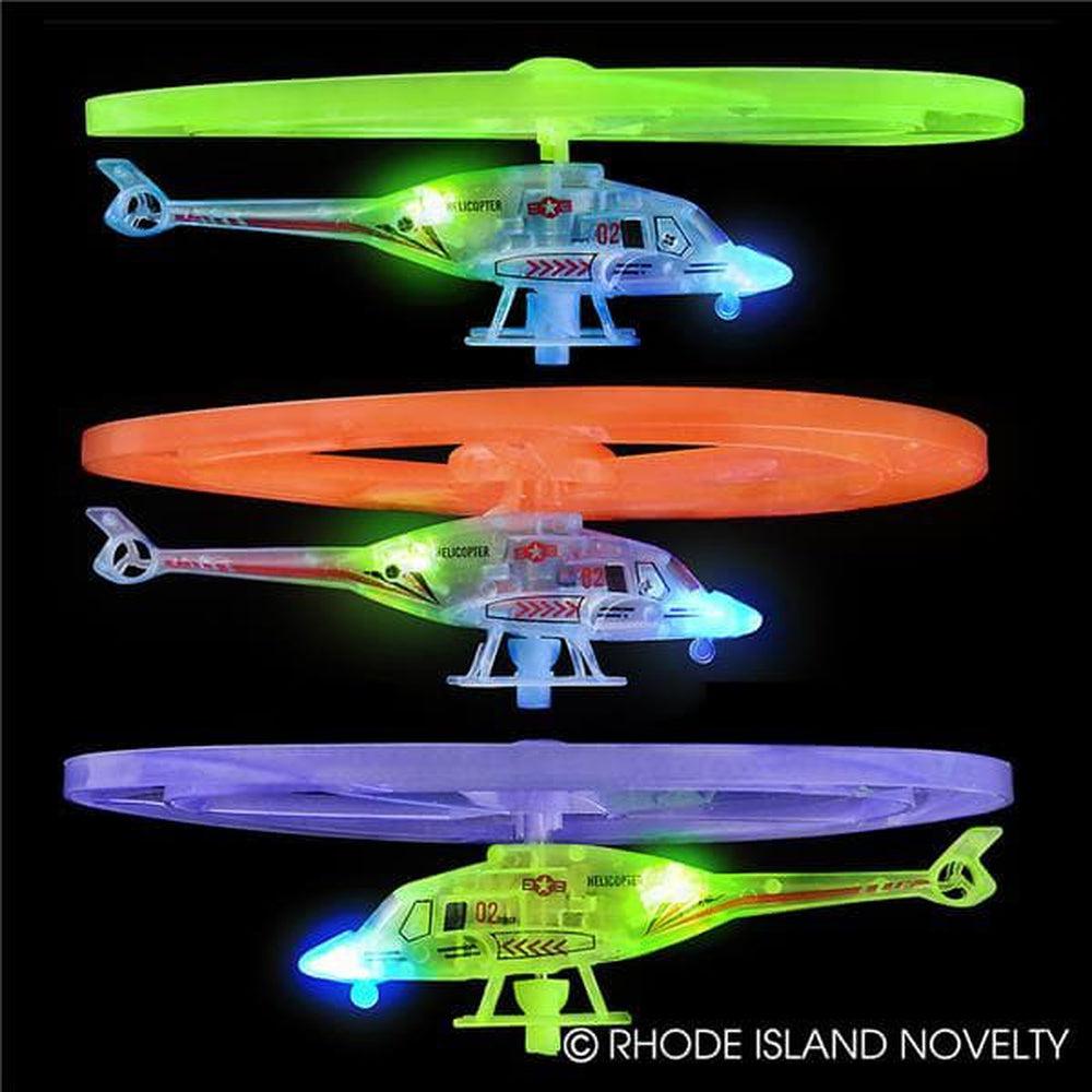 The Toy Network-Light Up Rip Cord Helicopter-TY-HELED-Legacy Toys
