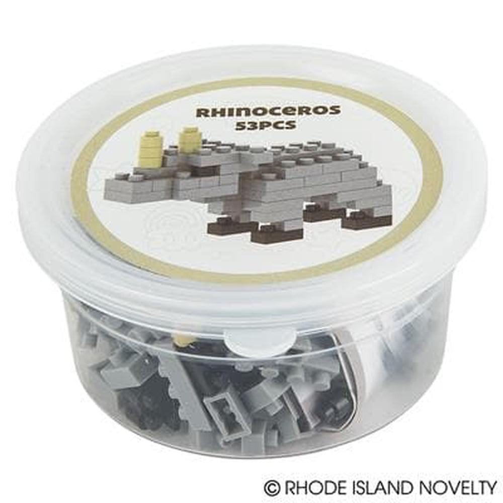 The Toy Network-Mini Blocks - Rhinoceros 53 Pieces-AM-MBRHI-Legacy Toys