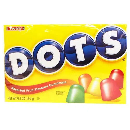 Tootsie-DOTS Original Fruit Flavored Gum Drops 6.5 oz. Theater Box-87000-Single-Legacy Toys