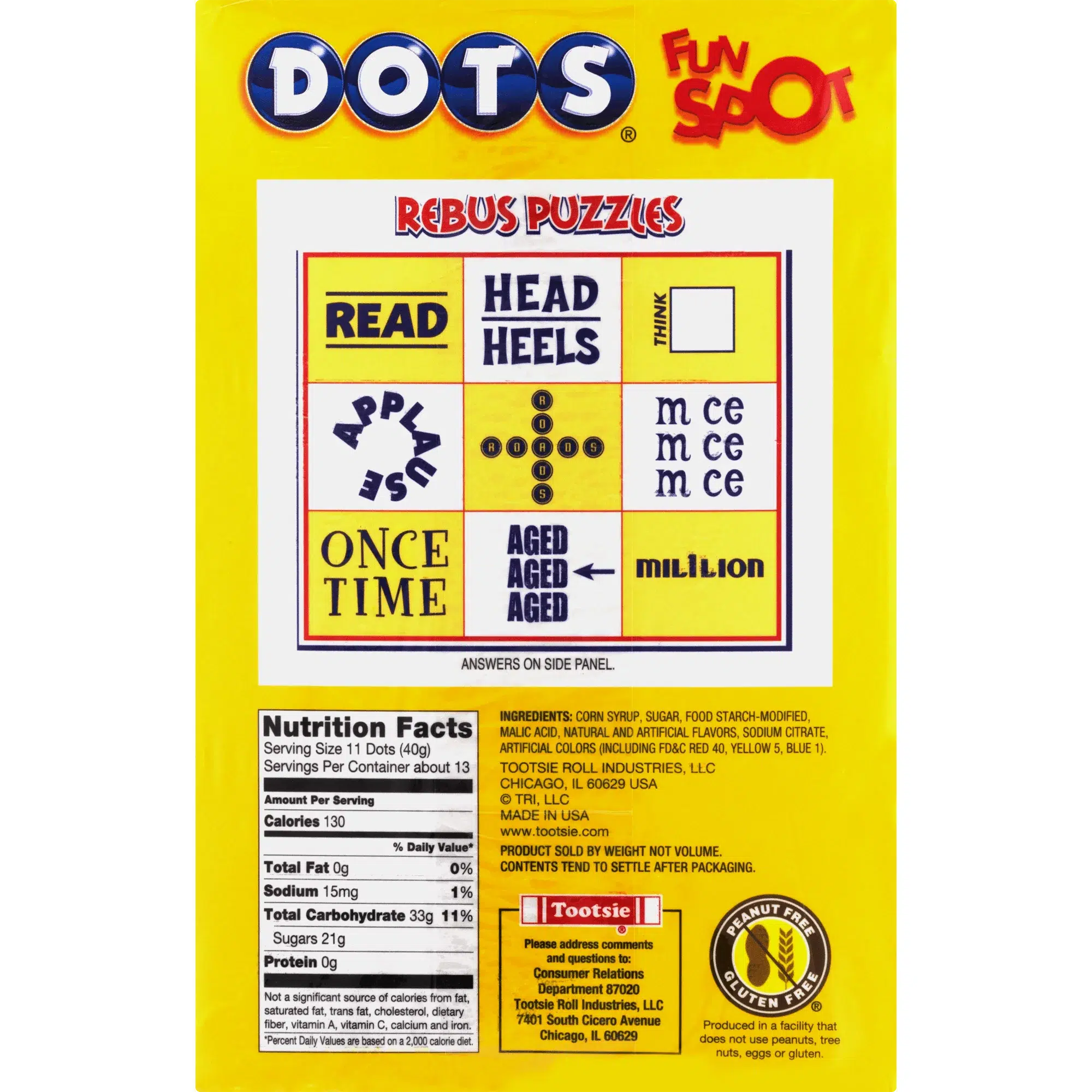 Tootsie-Super Size DOTS Original Fruit Flavored Gum Drops 17.8 oz. Box--Legacy Toys