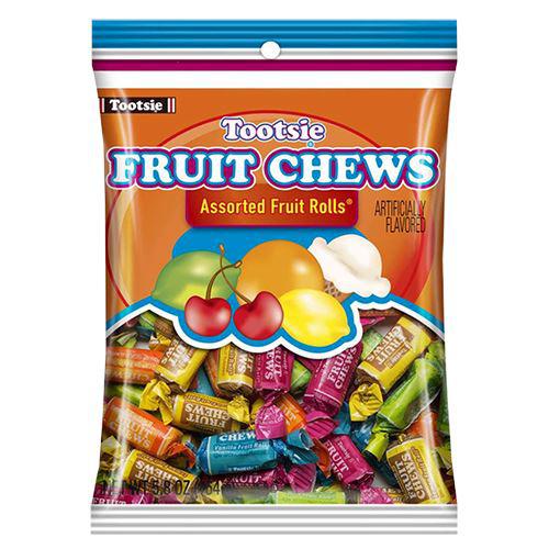 Tootsie-Tootsie Fruit Chews Assorted Fruit Rolls 5.8-oz. Bag-00606-Single-Legacy Toys