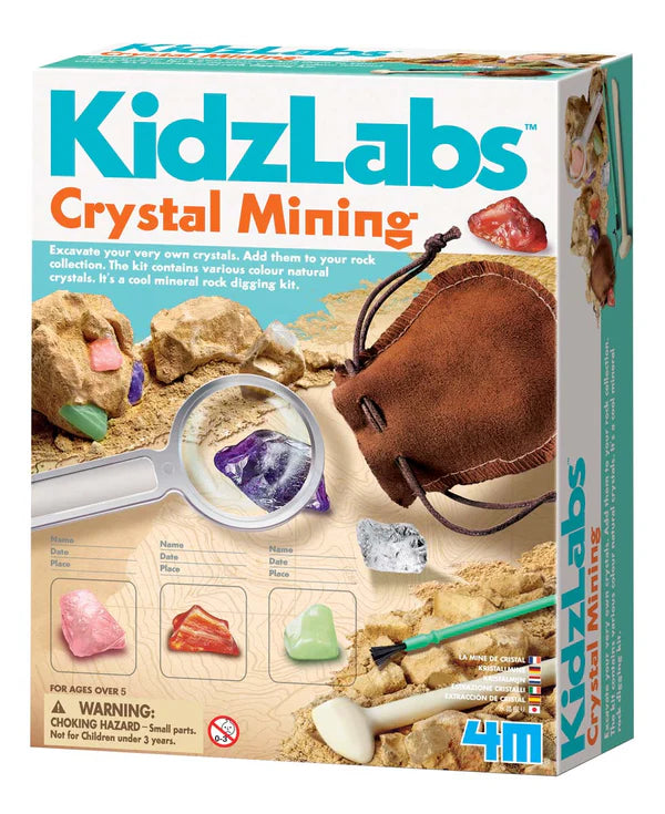 Toy Smith-4M-Kidz Labs Crystal Mining-3564-Legacy Toys