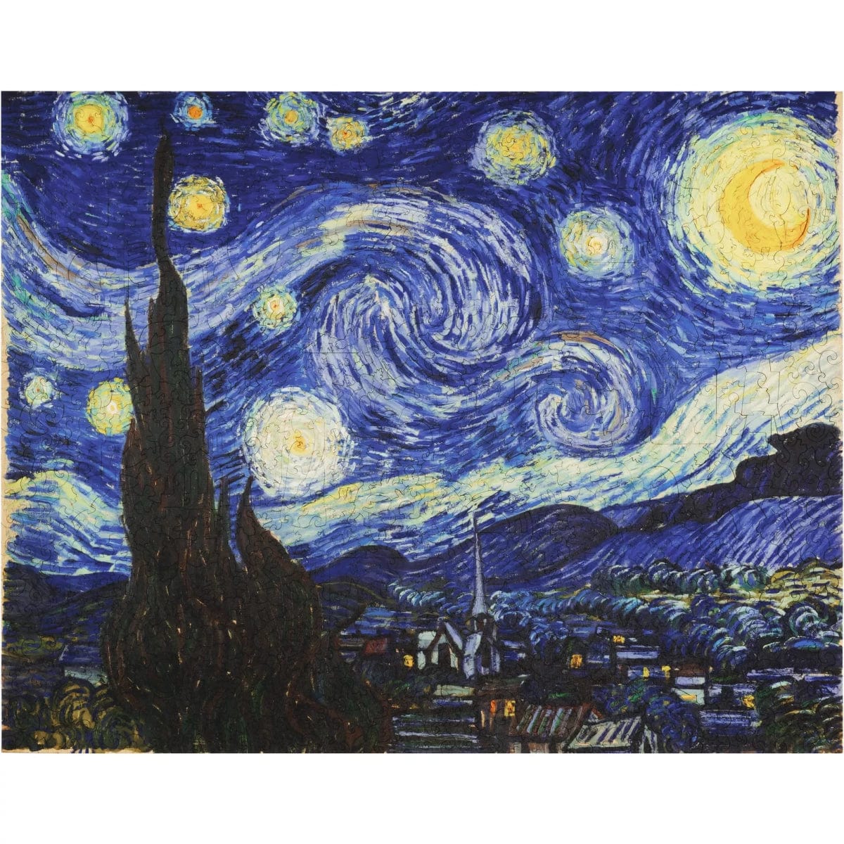 Unidragon-The Starry Night Wooden Puzzle - 1,000 Pieces-UNI-STAR-Legacy Toys