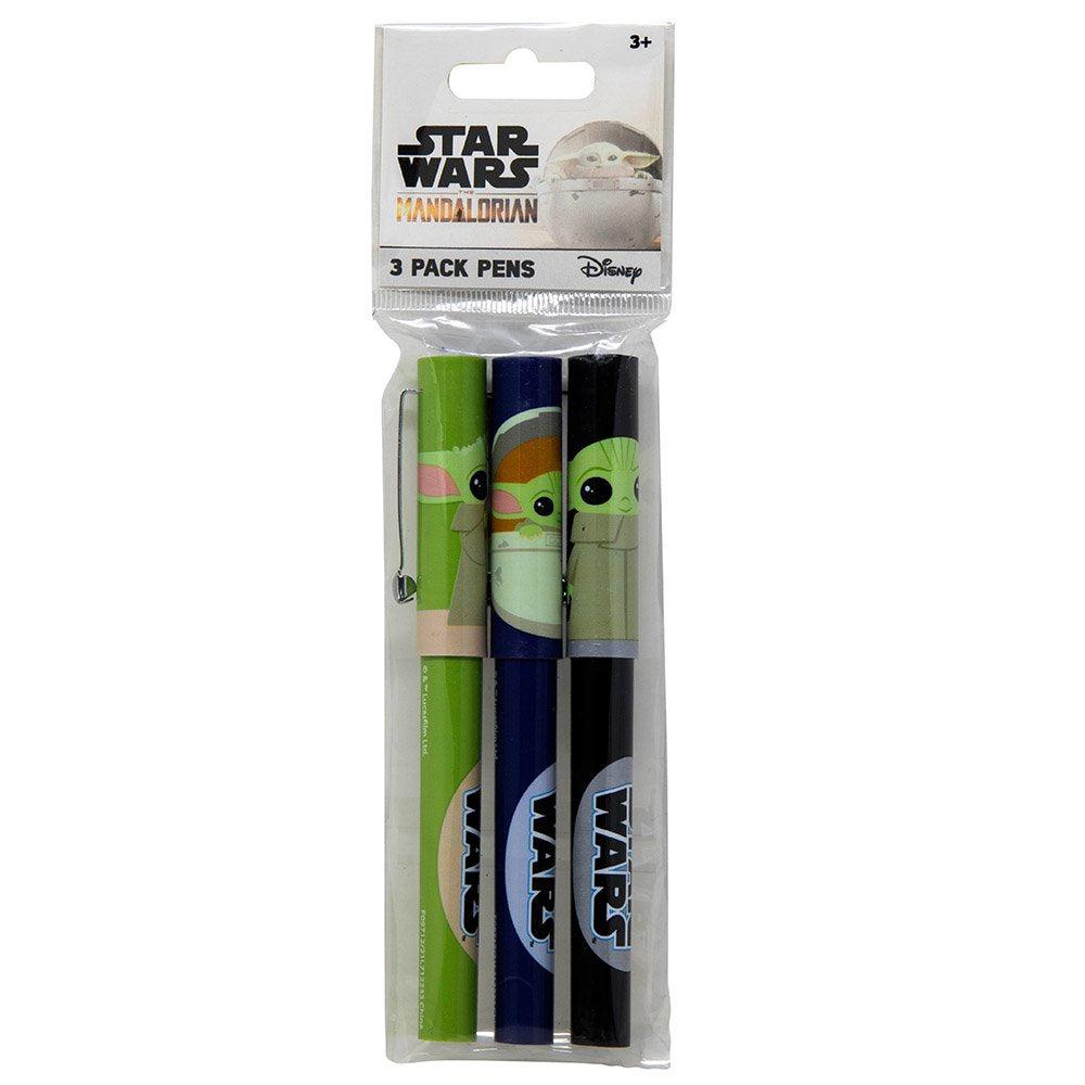 United Party-Mandalorian Grogu only 3 Pack Pens in Poly Bag-712233MD-Legacy Toys