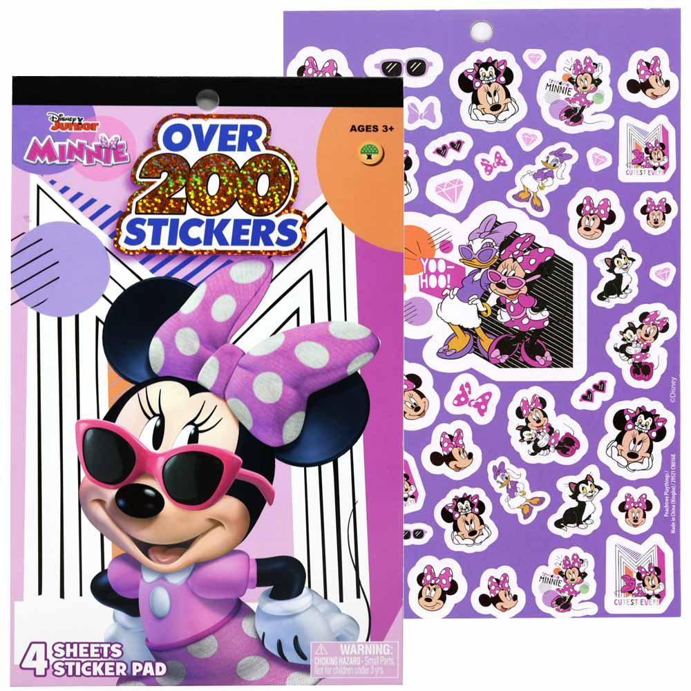 United Party-Minnie Bowtique 4 Sheet Foil Cover Sticker Pad, 200+ Stickers-19545-Legacy Toys
