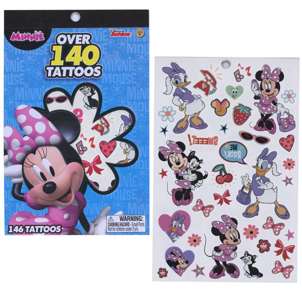 United Party-Minnie Bowtique 4 Sheet Tattoo Book-14763-Legacy Toys