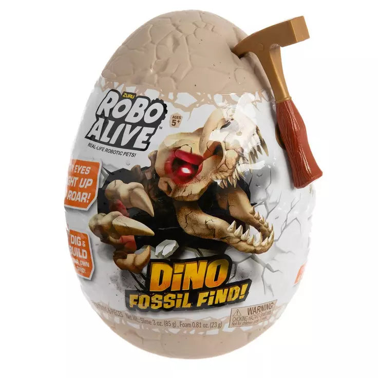 United Party-Zuru Robo Alive Dino Fossil Find Mini Surprise Egg-71115-Legacy Toys