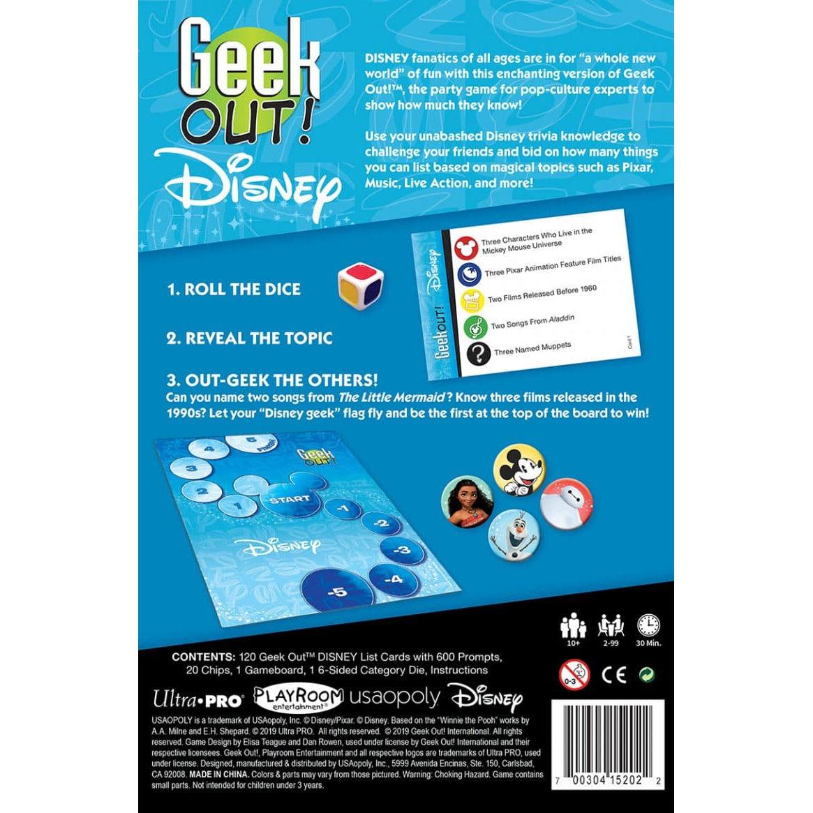 USAopoly-Geek Out! Disney Edition-GO004-000-Legacy Toys