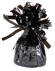 Mayflower Fringed Foil Balloon Weight - Black - Legacy Toys