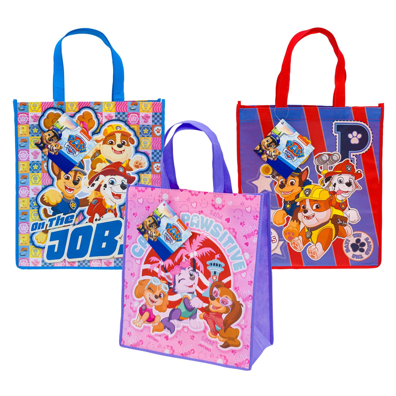 PAW Patrol Reusable Tote Bag, 16", Assorted