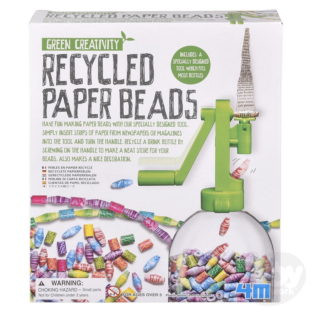 The Toy Network-Green Creativity - Recycled Paper Beads-4M-04588-Legacy Toys