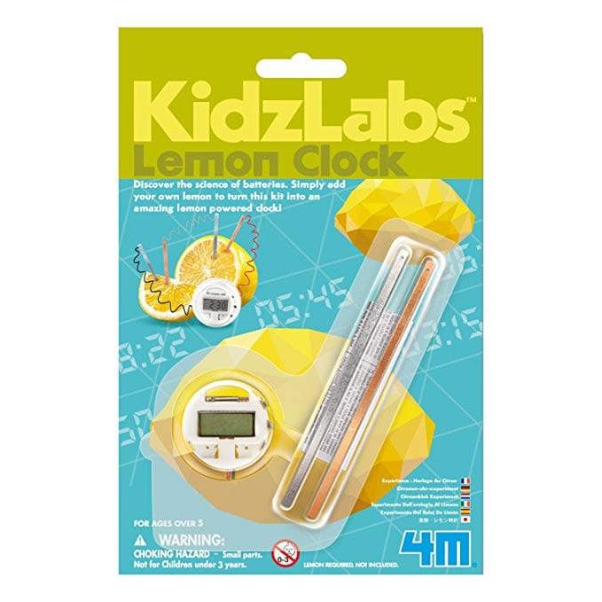 The Toy Network-Kidz Labs Lemon Clock-4M-03306-Legacy Toys