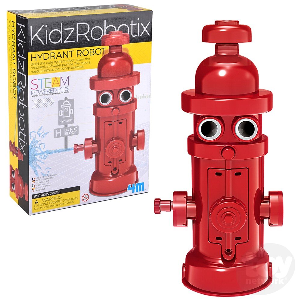 The Toy Network-KidzRobotix - Hydrant Robot-4M-03451-Legacy Toys