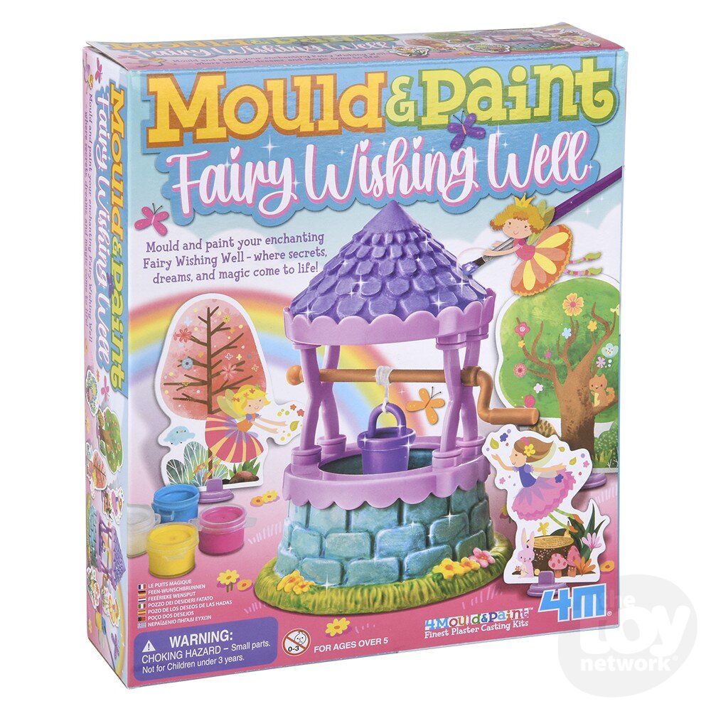 The Toy Network-Mould & Paint - Fairy Wishing Well-4M-04792-Legacy Toys