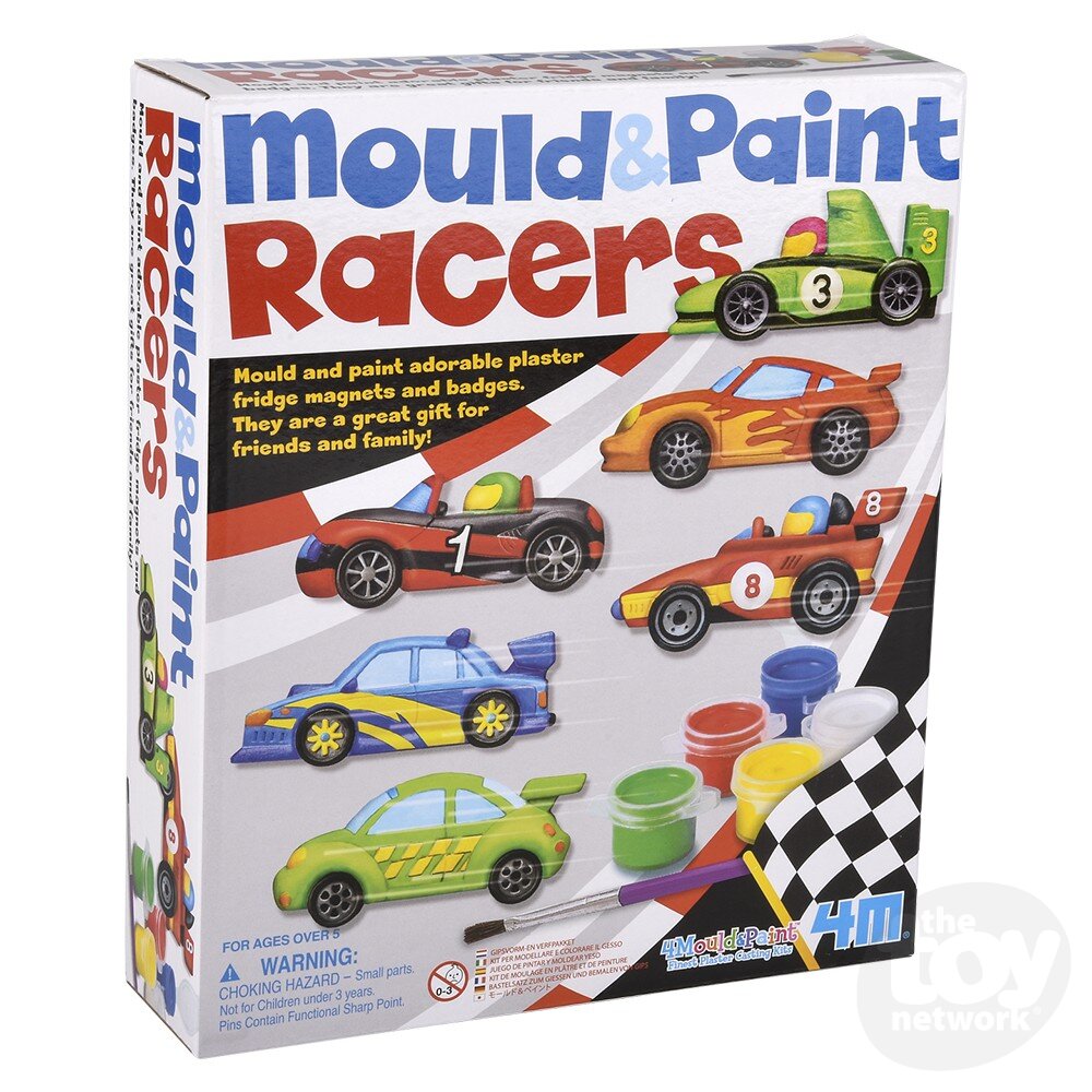 The Toy Network-Mould & Paint - Racers-4M-03544-Legacy Toys