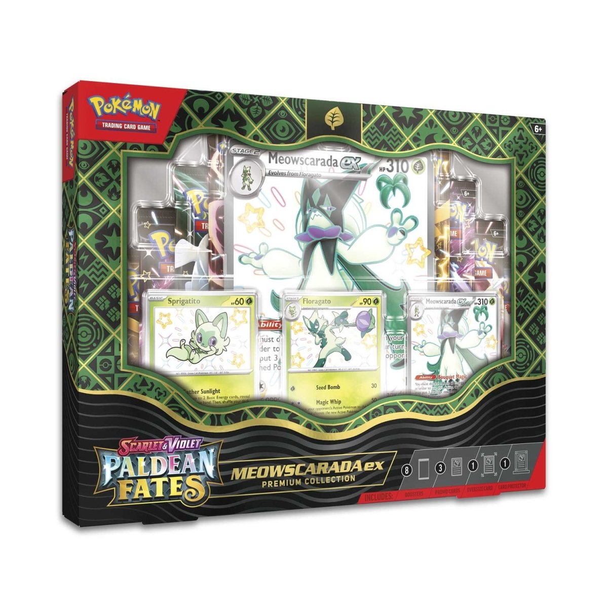 ACD Distribution-Pokémon TCG: Scarlet & Violet: Paldean Fates - Meowscarada ex Premium Collection-85634-Meow-Legacy Toys