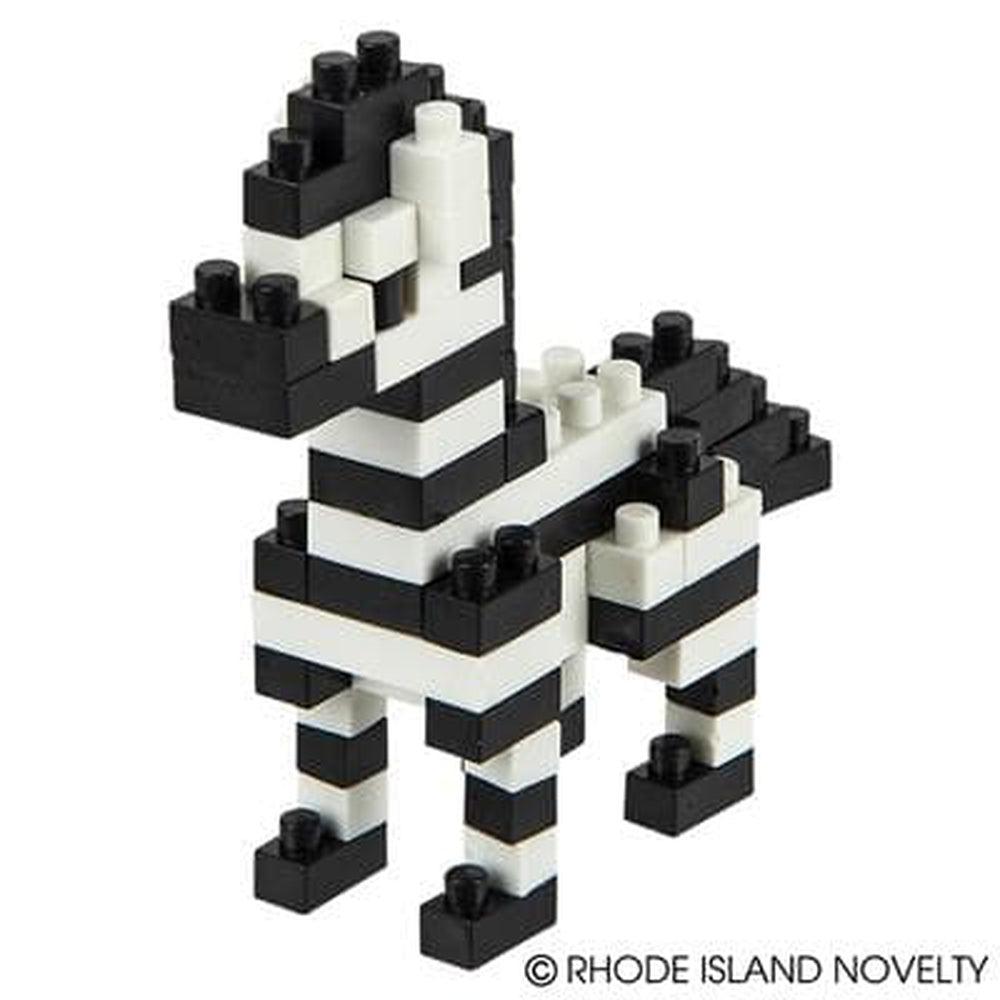 The Toy Network-Mini Blocks - Zebra 63 Pieces-AM-MBZEB-Legacy Toys