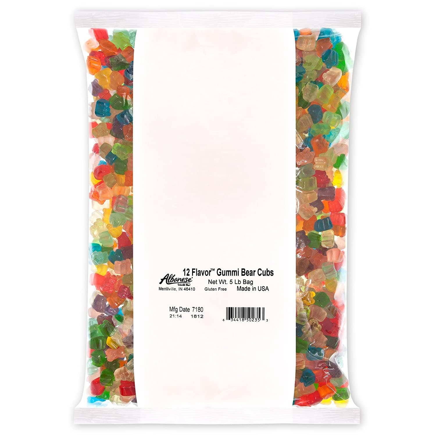 Albanese Confectionery-12 Flavor Gummi Bear Cubs 5 lb. Bag-50235-Legacy Toys