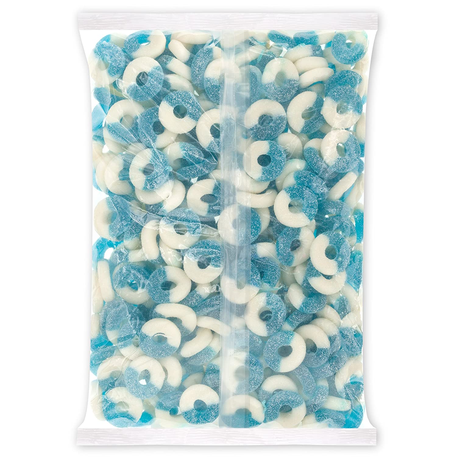 Albanese Confectionery-Gummi Blue Raspberry Rings 4.5 lb. Bag-50131-Legacy Toys