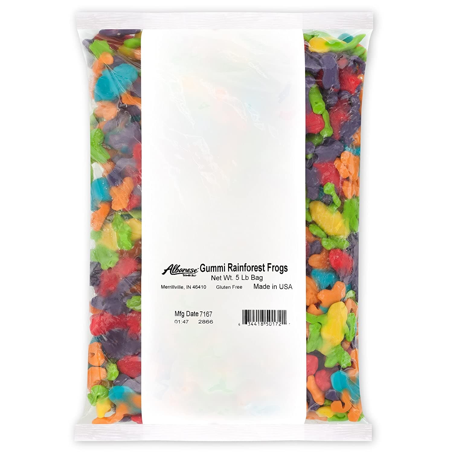 Albanese Confectionery-Gummi Rainforest Frogs 5 lb. Bag-50172-Legacy Toys