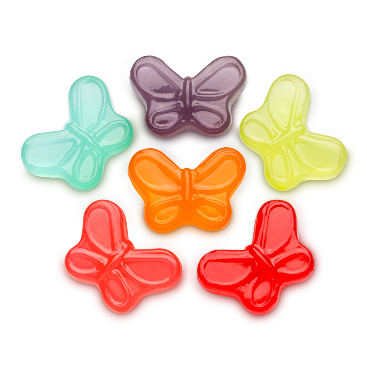 Albanese Confectionery-Mini Gummi Butterflies 7.5 oz. Peg Bag-53352-Legacy Toys