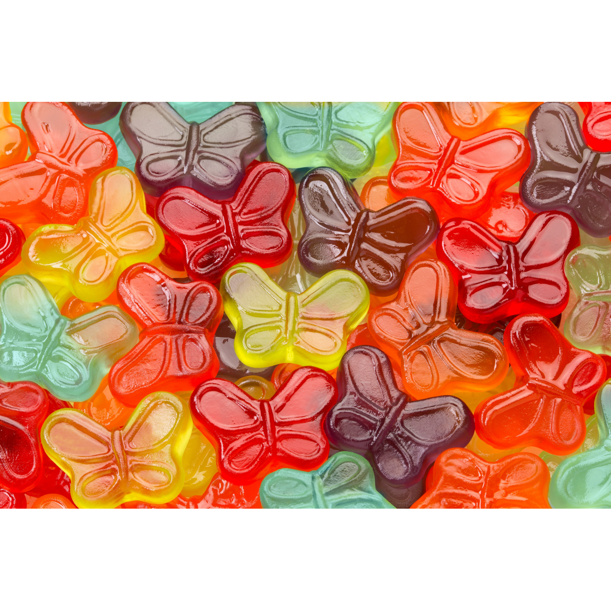 Albanese Confectionery-Mini Gummi Butterflies 7.5 oz. Peg Bag-53352-Legacy Toys