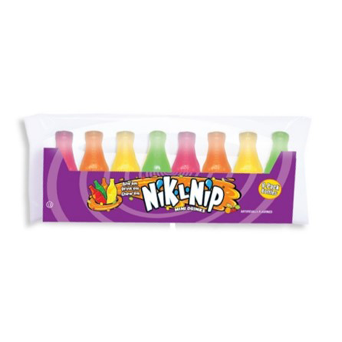 Albanese Confectionery-Nik-L-Nip Original Wax Bottles 8 Pack-74077-1-Single-Legacy Toys