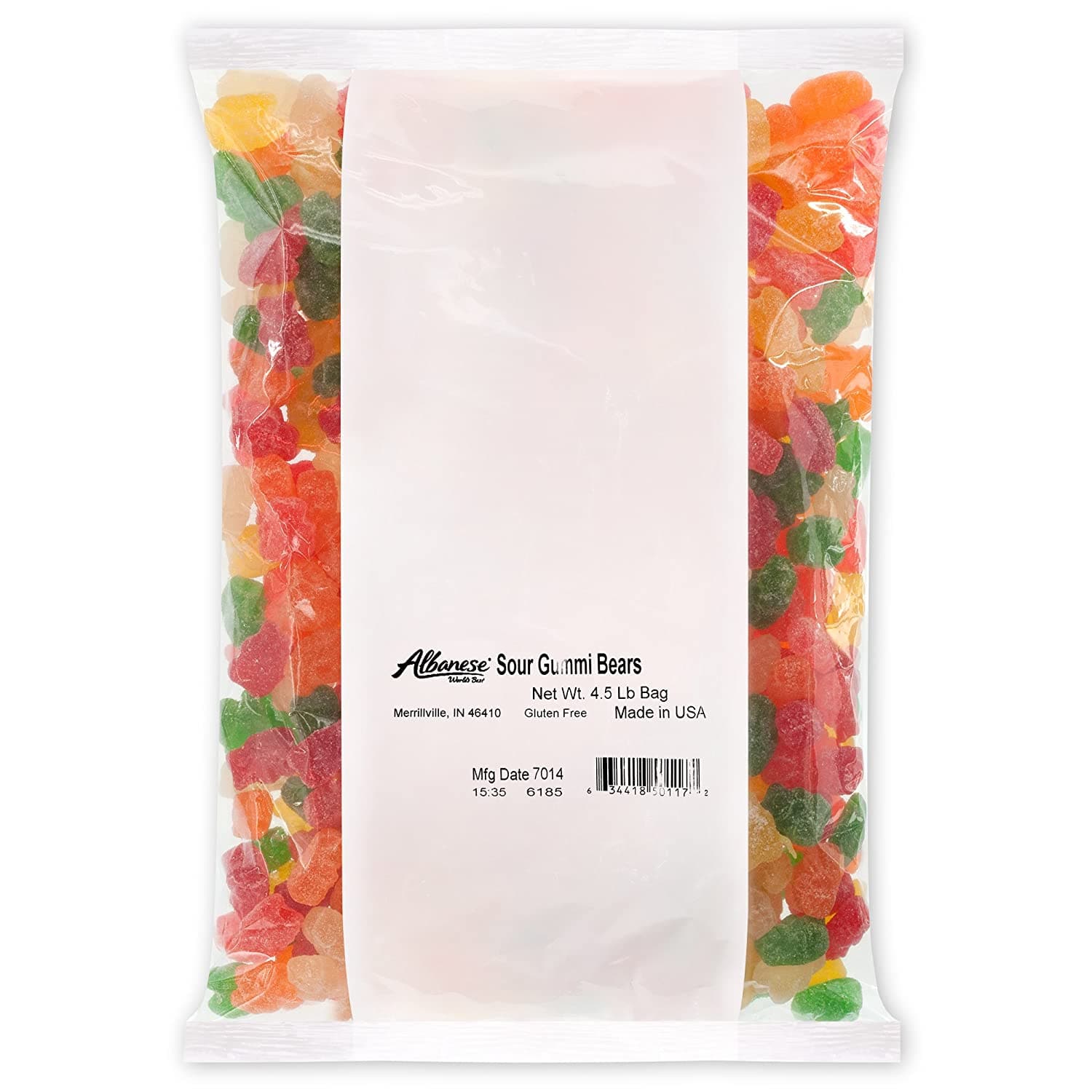 Albanese Confectionery-Sour Gummi Bears 4.5 lb. Bag-50117-Legacy Toys