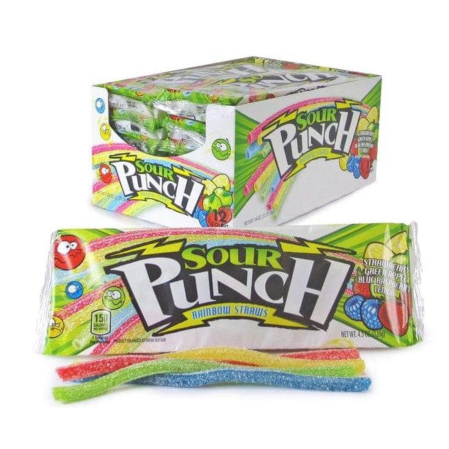 Albanese Confectionery-Sour Punch Rainbow Straws 2.0 oz.-768350-Legacy Toys