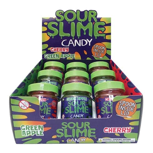 Albanese Confectionery-Sour Slime Candy - Assorted Flavors-5735-Box of 9-Legacy Toys