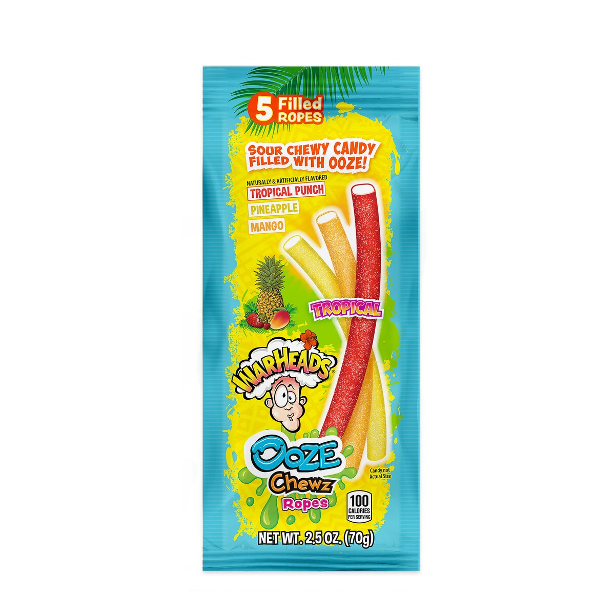 Albanese Confectionery-Warheads® Ooze Chewz Tropical Ropes 2.5oz-103969-Legacy Toys