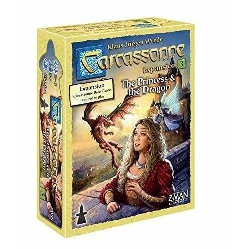Asmodee-Carcassonne Expansion 3: The Princess and the Dragon-ZM7813-Legacy Toys
