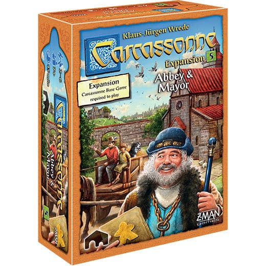 Asmodee-Carcassonne Expansion 5: Abbey and Mayor-ZM7815-Legacy Toys
