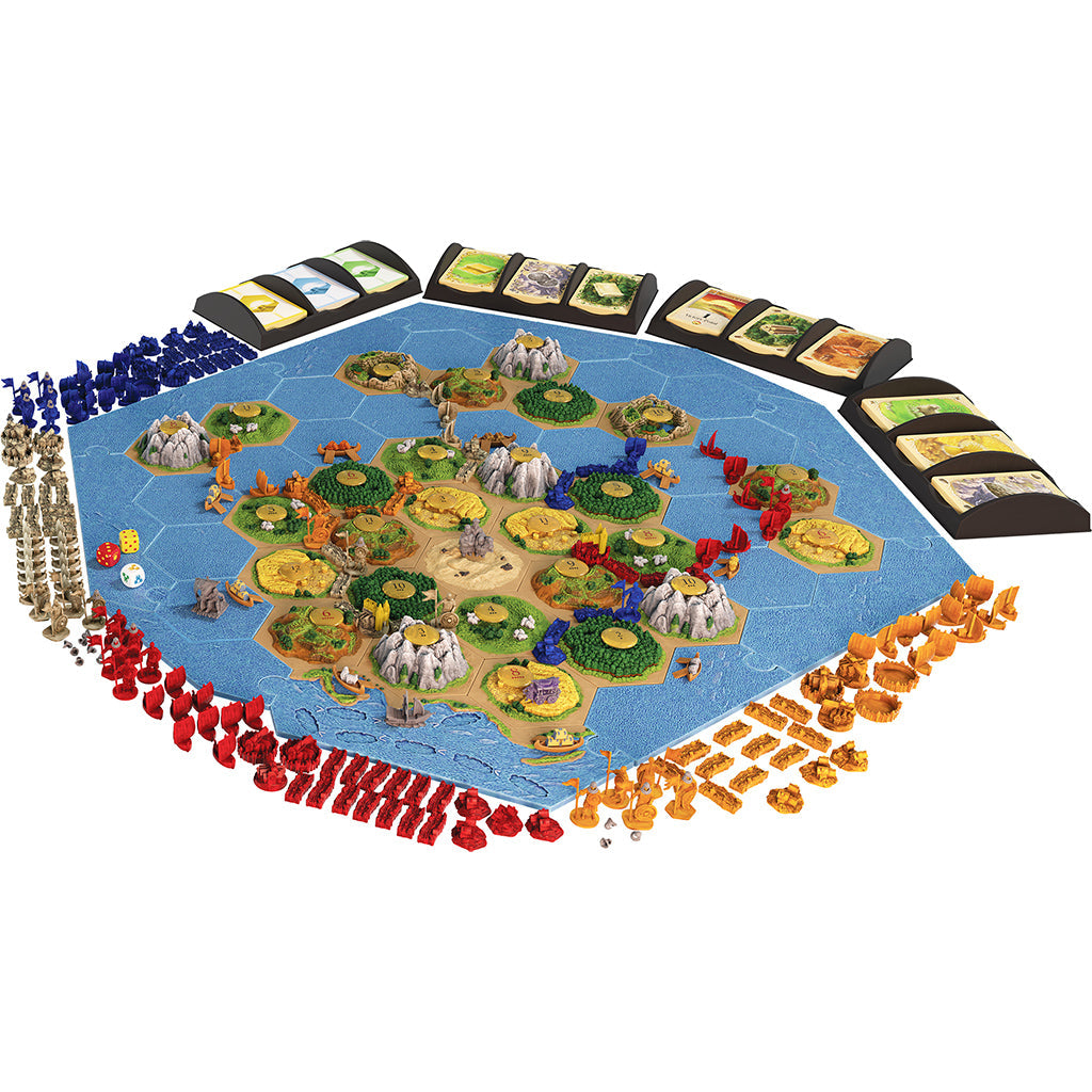 Asmodee-Catan - 3D: Seafarers + Cities & Knights Expansion-CN3172-Legacy Toys