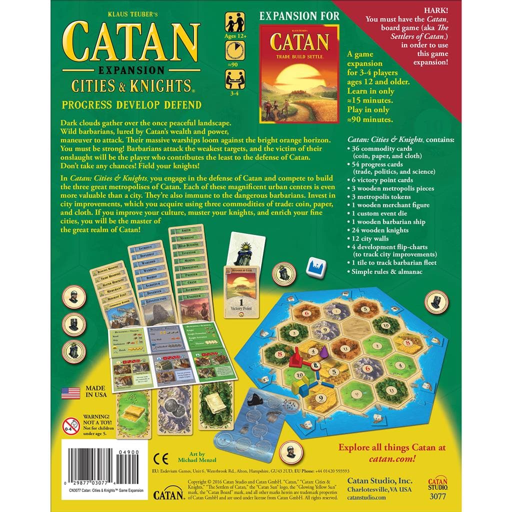 Asmodee-Catan Expansion - Cities & Knights-CN3077-Legacy Toys