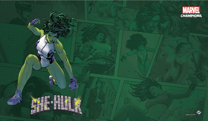 Asmodee-Marvel Champions: The Card Game - She-Hulk Game Mat-MS03en-Legacy Toys