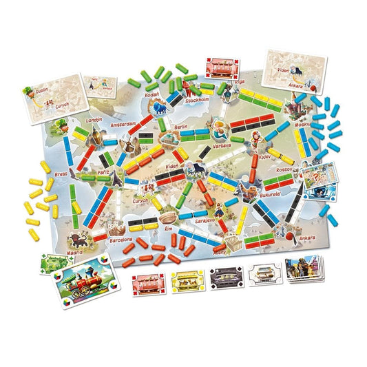 Asmodee-Ticket to Ride: First Journey - Europe-DO7227-Legacy Toys
