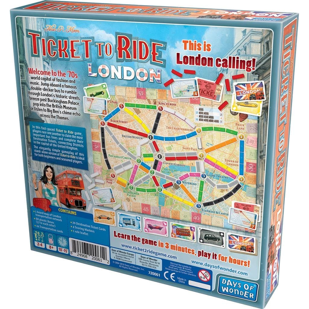 Asmodee-Ticket to Ride - London-DO7261-Legacy Toys